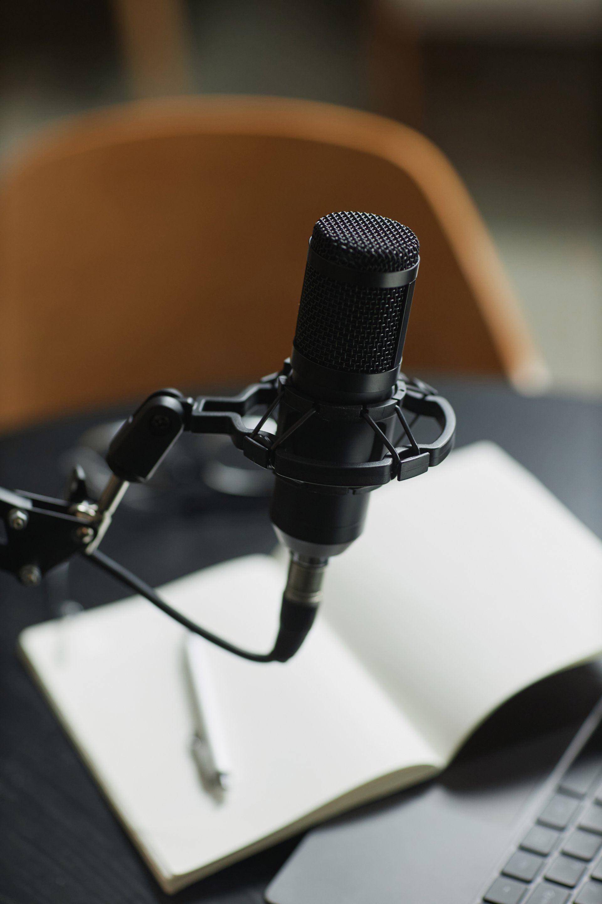 Professional Studio Recording Microphone Professional Studio Recording Microphone stock photo